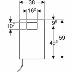 Geberit Designplatte Für Geberit AquaClean Für WC-Aufsatz Glas Weiß, 115324SI1 -Grohe Verkauf 115 324 SI 1 Front View 600x600