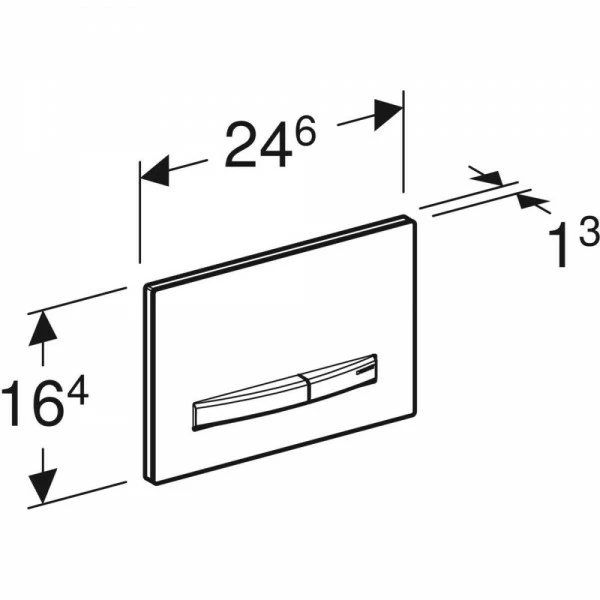 Geberit Betätigungsplatte Sigma50, Für 2-Mengen-Sp. Messing, Schwarz, 115672DW2 5 Geberit Betätigungsplatte Sigma50, Für 2-Mengen-Sp. Messing, Schwarz, 115672DW2 – Bild 5