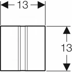 Geberit UR-Strg. Mit Elektronischer Spülausl. Netz, Typ 50: Messing Gebürstet, 116026QF1 -Grohe Verkauf 116 026 QF 1 Front View 600x600