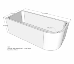 Neuesbad Wannenträger Für Bette Starlet 4 175x80 Oval