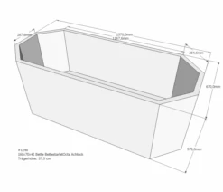 Neuesbad Wannenträger Für Bette Starlet Octa 160x70 8-Eck
