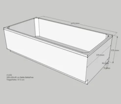 Neuesbad Wannenträger Für Bette Free 200x100