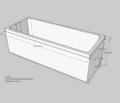 Neuesbad Wannenträger Für Bette Ocean 170x70 Ül.vo.