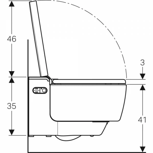 Geberit Geberit AquaClean Mera Classic WC-Komplettanlage UP Wand-WC Glanzverchromt, 146200211 4 Geberit Geberit AquaClean Mera Classic WC-Komplettanlage UP Wand-WC Glanzverchromt, 146200211 – Bild 4
