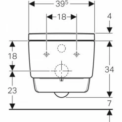 Geberit AquaClean Mera Comfort WC-Komplett-Anlage 146.210.11.1 Weiß -Grohe Verkauf 146 210 11 1 Front View 600x600