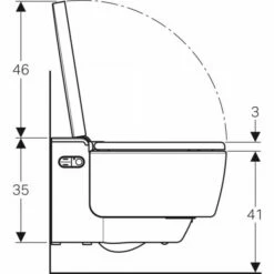 Geberit AquaClean Mera Comfort WC-Komplett-Anlage 146.210.11.1 Weiß -Grohe Verkauf 146 210 11 1 Side View 600x600