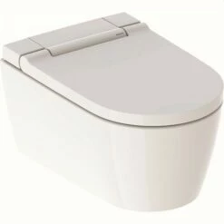 Geberit AquaClean Sela Wand-Dusch-WC Komplettanlage, Mit WC-Sitz Weiß-alpin, 146220111