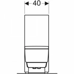 Geberit Geberit AquaClean Mera Classic WC-Komplettanlage AP Stand-WC Weiß-alpin, 146240111 -Grohe Verkauf 146 240 11 1 Front View 600x600
