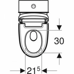 Geberit Geberit AquaClean Mera Classic WC-Komplettanlage AP Stand-WC Weiß-alpin, 146240111 -Grohe Verkauf 146 240 11 1 Top View 600x600