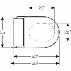 Geberit Geberit AquaClean Tuma Comfort WC-Komplettanlage Wand-WC Glas Schwarz, 146290SJ1 10 Geberit Geberit AquaClean Tuma Comfort WC-Komplettanlage Wand-WC Glas Schwarz, 146290SJ1 -Grohe Verkauf 146 290 SJ 1 Top View 600x600