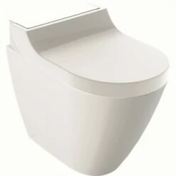 Geberit Geberit AquaClean Tuma Comfort WC-Komplettanlage Stand-WC Glas Weiß, 146310SI1
