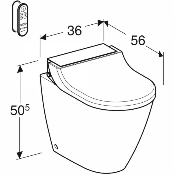 Geberit Geberit AquaClean Tuma Comfort WC-Komplettanlage Stand-WC Schwarz, 146310SJ1 10 Geberit Geberit AquaClean Tuma Comfort WC-Komplettanlage Stand-WC Schwarz, 146310SJ1 – Bild 10
