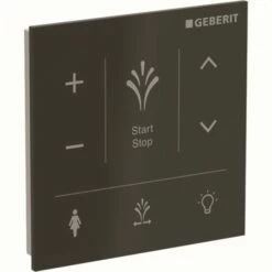 Geberit Wandbedienpanel, Zu Geberit AquaClean Sela, Glas Schwarz, 147041SJ1