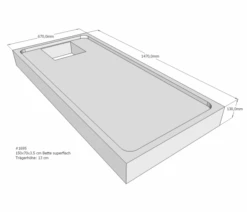 Neuesbad Wannenträger Für Bette Superflach 150x70x3,5