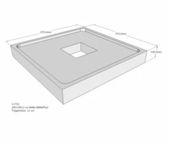 Neuesbad Wannenträger Für Bette Floor 1000x1000
