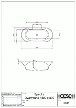 Hoesch Badewanne Spectra Oval 1800x800, Weiß -Grohe Verkauf 197077 80bb7b239252080527aeeb52fb0625c7 600x600