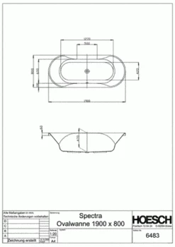 Hoesch Badewanne Spectra Oval 1900x800, Weiß 5 Hoesch Badewanne Spectra Oval 1900x800, Weiß -Grohe Verkauf 197079 a83803908315ed83b57422020b90f60e 600x600