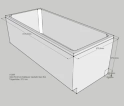Neuesbad Wannenträger Für Kaldewei Vaio Set/Star Nr.956/957 160x70 Überlauf Gegenüberliegend