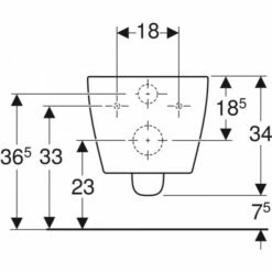 Geberit WC-Keramik Wandhängend, Passend Zu Geberit AquaClean Tuma Weiß, 243308111 -Grohe Verkauf 243 308 11 1 Front View 600x600