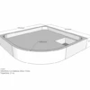 Neuesbad Wannenträger Für Kaldewei Zirkon 100x100x6,5 Viertelkreis
