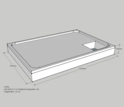 Neuesbad Wannenträger Für Kaldewei Superplan XXL 140x100x4,3