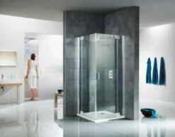 HSK K2 P Eckeinstieg 4-teilig, 2 Drehtüren An Nebenteilen