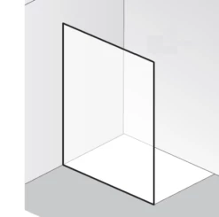 HSK Walk In Atelier Pur AP.78 1 Glaselement, Ohne Bohrungen Und Zubehör