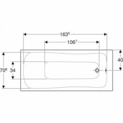 Geberit Renova Rechteckbadewanne 180x80x42,8cm, Weiß, 554206011 19 Geberit Renova Rechteckbadewanne 180x80x42,8cm, Weiß, 554206011 -Grohe Verkauf 554 206 01 1 Top ViewxMYVolcTtASua 600x600