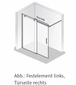 HSK Walk In K2P Gleittür 2-teilig