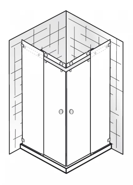 HSK Atelier Plan Pur AP.32 Eckeinstieg Mit Gleittüren 1 HSK Atelier Plan Pur AP.32 Eckeinstieg Mit Gleittüren