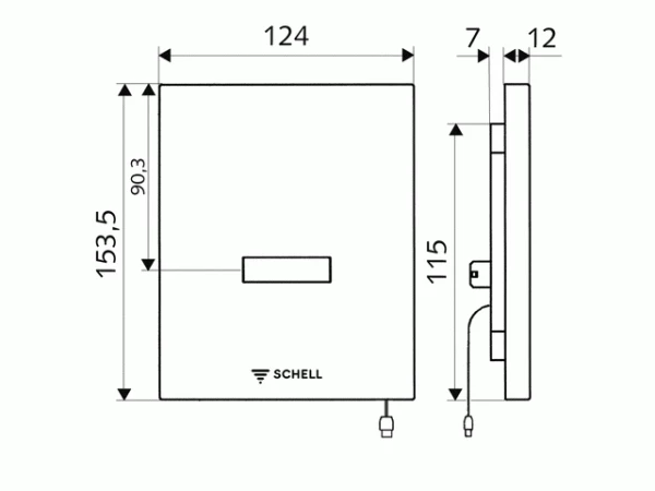 Schell Urinalsteuerung EDITION Edelstahl Batteriebetrieb 9 V 2 Schell Urinalsteuerung EDITION Edelstahl Batteriebetrieb 9 V – Bild 2