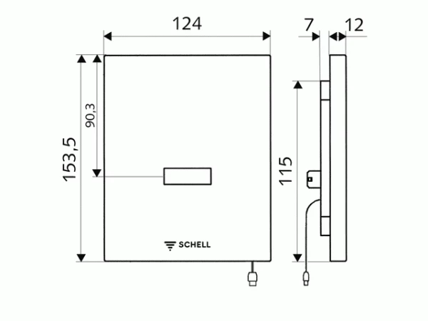 Schell Urinalsteuerung EDITION Edelstahl Netzbetrieb 230 V 2 Schell Urinalsteuerung EDITION Edelstahl Netzbetrieb 230 V – Bild 2