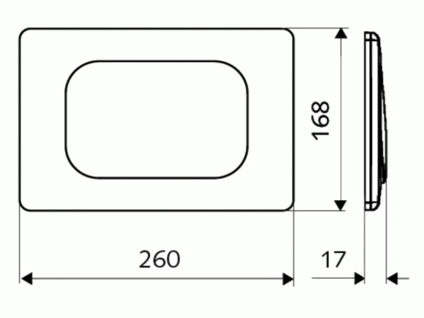 Schell WC-Betätigungsplatte Edelstahl Start-Stopp Funktion 2 Schell WC-Betätigungsplatte Edelstahl Start-Stopp Funktion – Bild 2