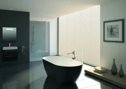 Riho Freistehende Badewanne Bilbao 170x80x55,5 Weiß Matt, (alte Nummer: BS10005), B118001105 -Grohe Verkauf BS10005 Bilbao Matt Schwarz aussen 600x600