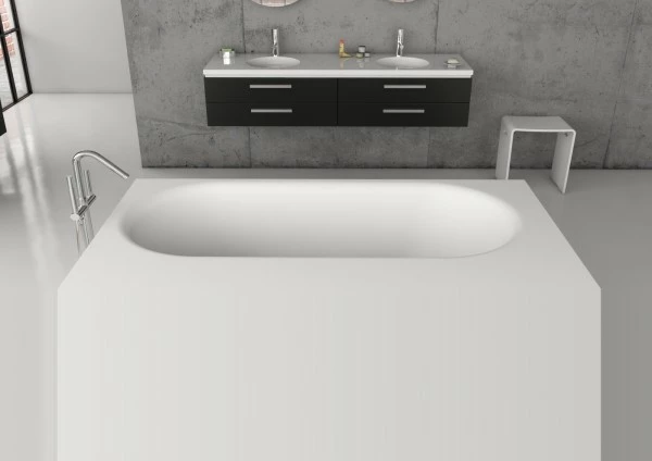 Riho Freistehende Badewanne Madrid 180x86x54cm,weiß Matt, B124001105 2 Riho Freistehende Badewanne Madrid 180x86x54cm,weiß Matt, B124001105 – Bild 2