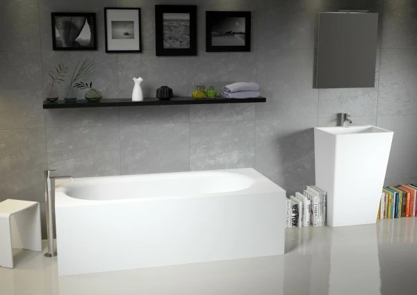 Riho Freistehende Badewanne Madrid 180x86x54cm,weiß Matt, B124001105 4 Riho Freistehende Badewanne Madrid 180x86x54cm,weiß Matt, B124001105 – Bild 4