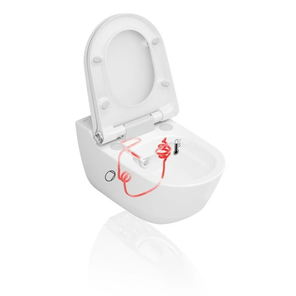 LAUFEN Dusch-WC, Cleanet Riva, Tiefspüler, 355x600 M, Spülrandlos, Weiß Matt , 8.2069.1.757.000.1 8 LAUFEN Dusch-WC, Cleanet Riva, Tiefspüler, 355x600 M, Spülrandlos, Weiß Matt , 8.2069.1.757.000.1 – Bild 8