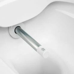 Laufen Dusch-Wand-Tiefspül-WC Riva 600x355x405, Spülrandlos Schwarz Glänzend, H8206910200001 -Grohe Verkauf Detail auswechselbar Duschkopf mit Blendenring in der Keramik 1 Kopie 600x600