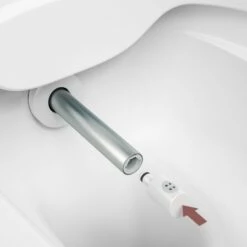 Laufen Dusch-Wand-Tiefspül-WC Riva 600x355x405, Spülrandlos Schwarz Glänzend, H8206910200001 -Grohe Verkauf Detail auswechselbar Duschkopf mit Blendenring in der Keramik 3 600x600