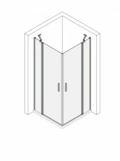 Koralle Eckpendeldusche SL410 EPFBOS L 80, VY00108320AA1