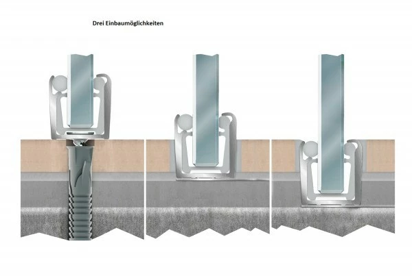 HSK Walk In Pro Einputzschiene 2 HSK Walk In Pro Einputzschiene – Bild 2