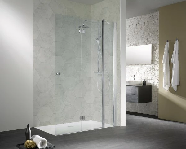 HSK Walk In Exklusiv Drehfalttür An Nebenteil 2 HSK Walk In Exklusiv Drehfalttür An Nebenteil – Bild 2