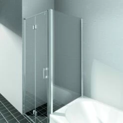 Kermi Seitenwand Liga TVD 0700x1600, Silber Hochglanz, ESG Klar, LITVD07016VAK