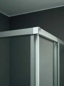 Kermi Eck-Halbteil Links Liga C2L 0780x2000, Silber Hochglanz, ESG Klar Mit KermiClean -Grohe Verkauf KIDT Liga Eckverbinder 01 600x600