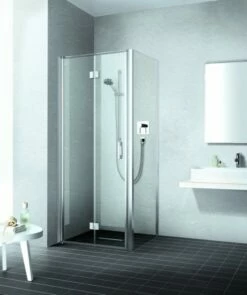 Kermi Pendel-Falttür Liga 2SL 0950x2000, Silber Hochglanz, ESG Klar, LI2SL09520VAK -Grohe Verkauf KIMI LIGA LI2SRL09020VAK 03 600x600