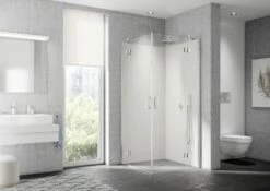 Kermi Eck-Halbt. Re LIGA ETR 1000x2000 BV: 975-1000, Silber Hochglanz ESG Klar Mit KermiClean