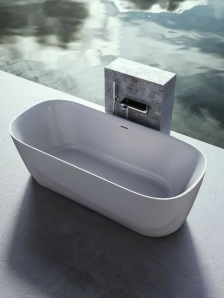 LAUFEN Freistehende Badewanne MEDA 800x1800x590mm 2 LAUFEN Freistehende Badewanne MEDA 800x1800x590mm – Bild 2