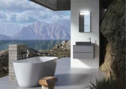 LAUFEN Freistehende Badewanne MEDA 800x1800x590mm 9 LAUFEN Freistehende Badewanne MEDA 800x1800x590mm -Grohe Verkauf LAH2201120000001 3 600x600