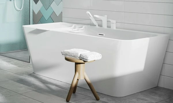 Neuesbad Serie 600 Freistehende Acryl Badewanne, Vorwandversion, 1700x800x580mm 2 Neuesbad Serie 600 Freistehende Acryl Badewanne, Vorwandversion, 1700x800x580mm – Bild 2