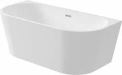 Neuesbad Serie 600 Freistehende Badewanne, Wandversion, 1500x750x580mm